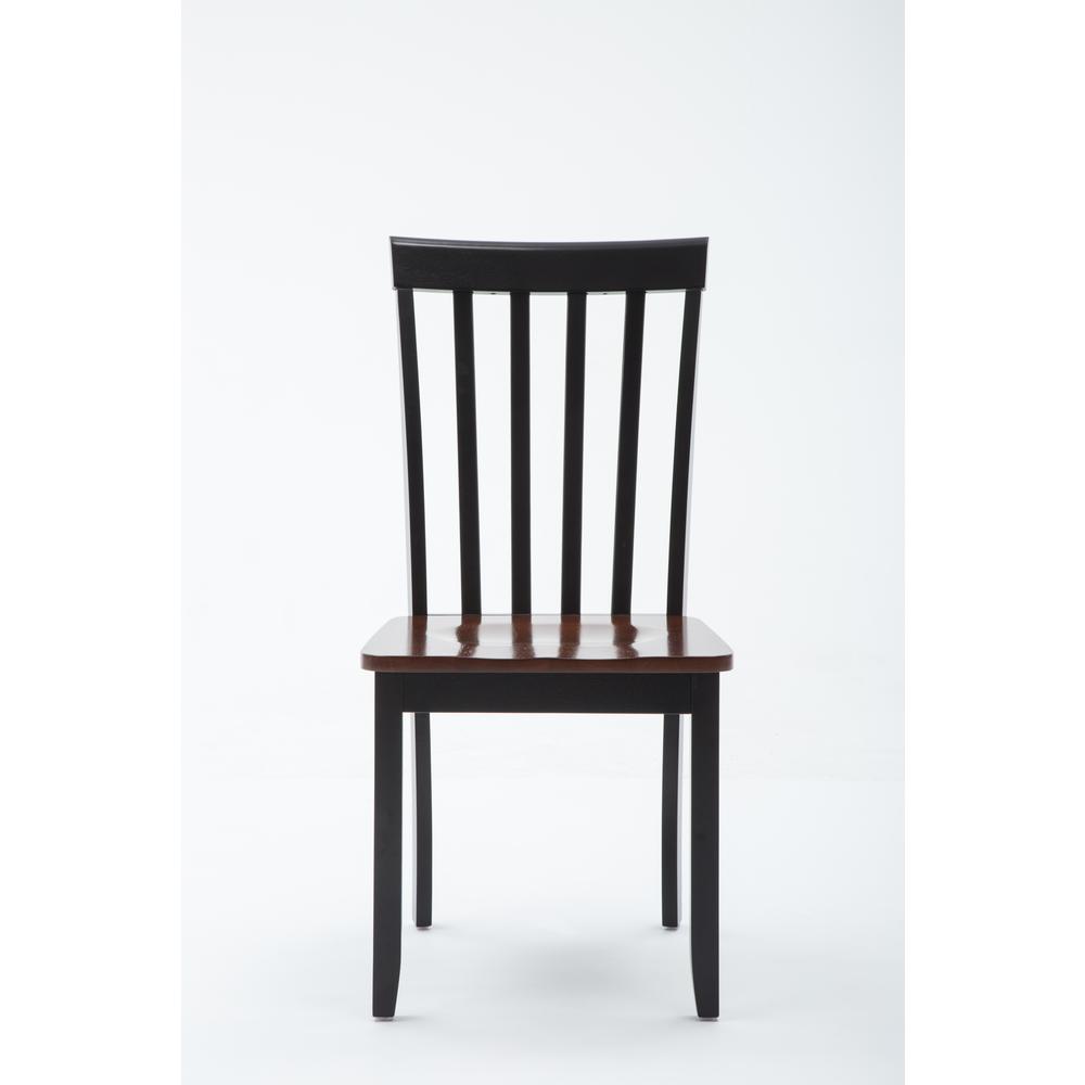 Bloomington Dining Chairs, Set of 2, - Black/Cherry. Picture 3
