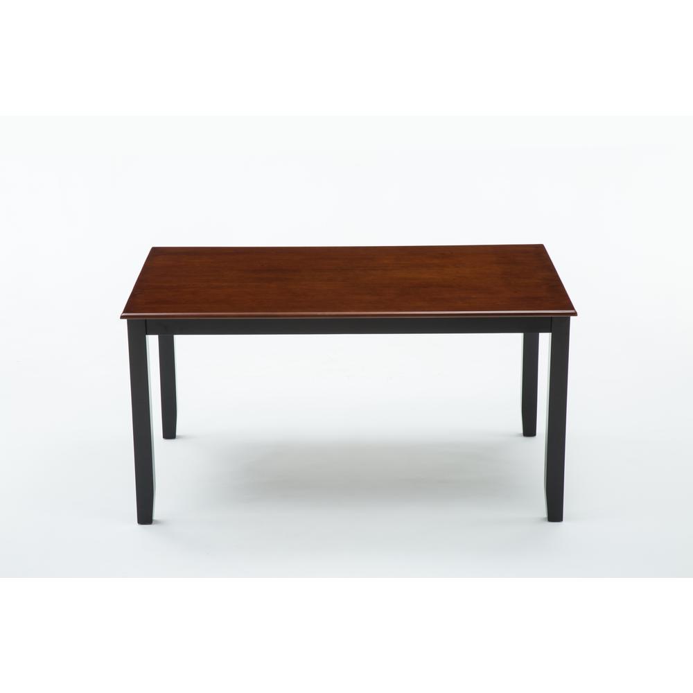 Bloomington Wood Dining Bench - Black/Cherry. Picture 4