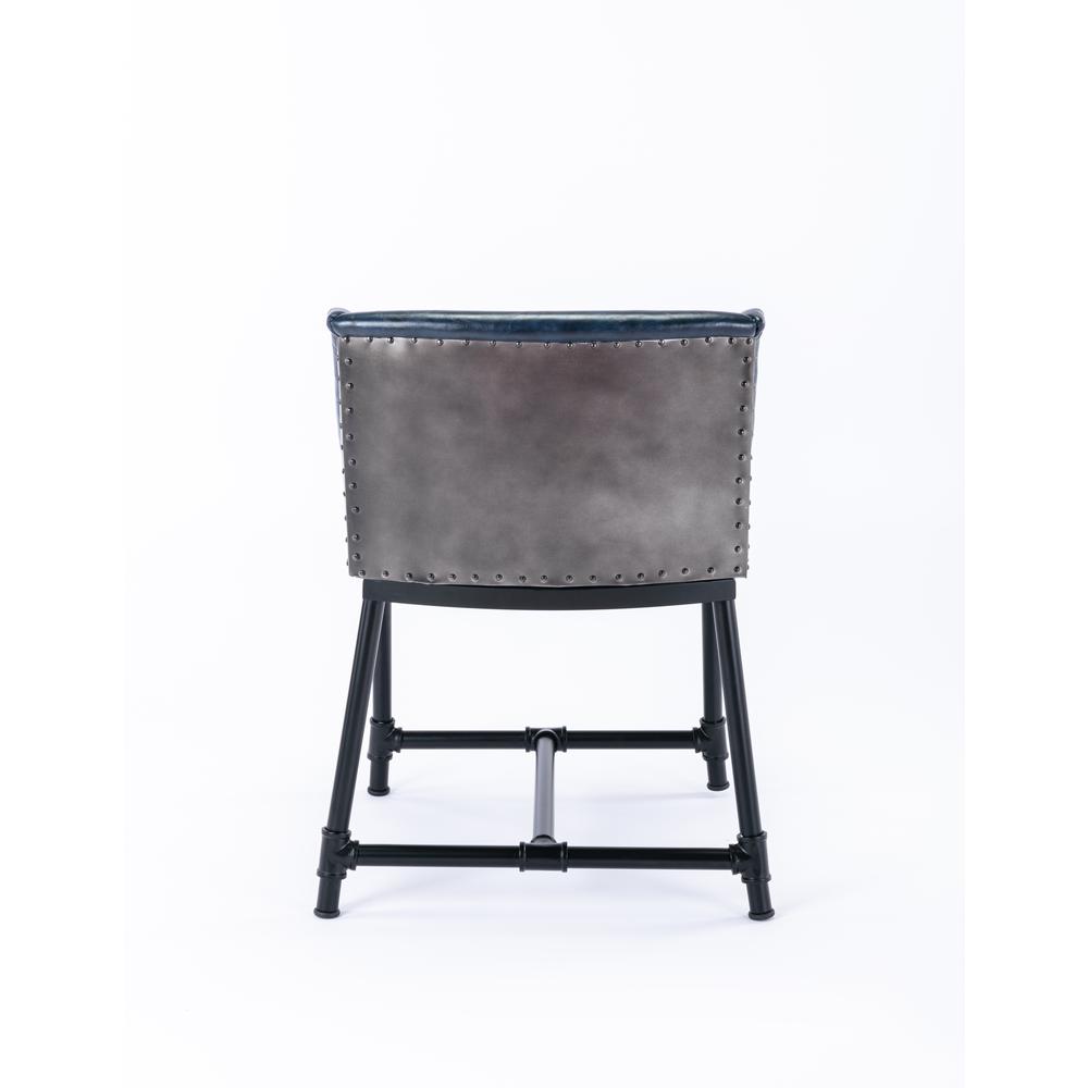 Parlor Faux Leather Adjustable Bar Stool - Midnight Blue. Picture 12
