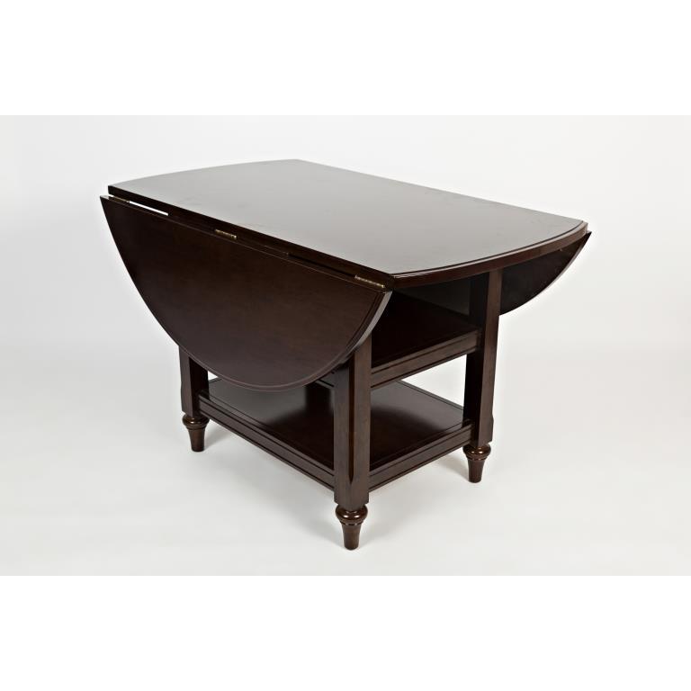 HARBOR COTTAGE DROP-LEAF DINING TABLE - CAPPUCCINO, Cappuccino. Picture 3