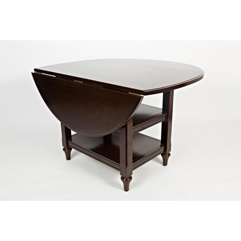 HARBOR COTTAGE DROP-LEAF DINING TABLE - CAPPUCCINO, Cappuccino. Picture 4