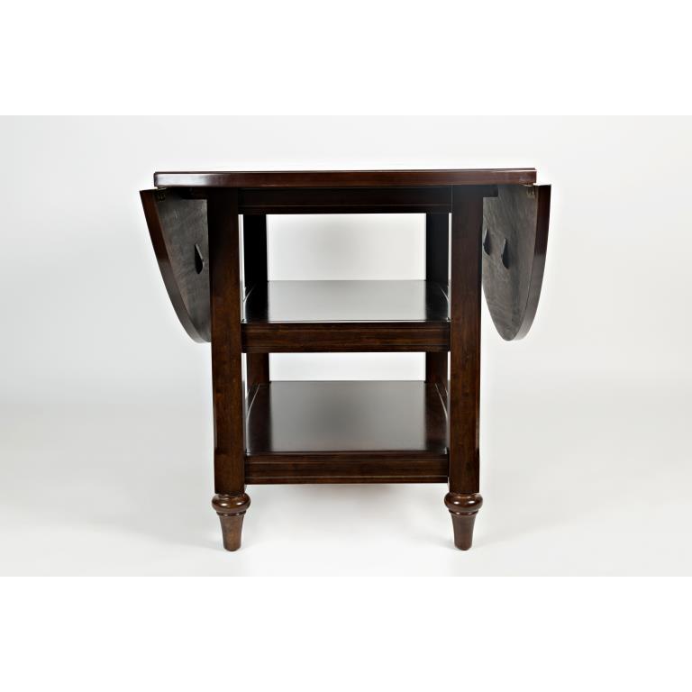 HARBOR COTTAGE DROP-LEAF DINING TABLE - CAPPUCCINO, Cappuccino. Picture 5