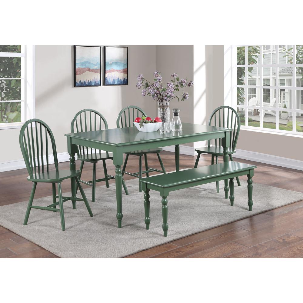 Carolina Dining Chairs – Set of 2 - Equestrian Green. Picture 6