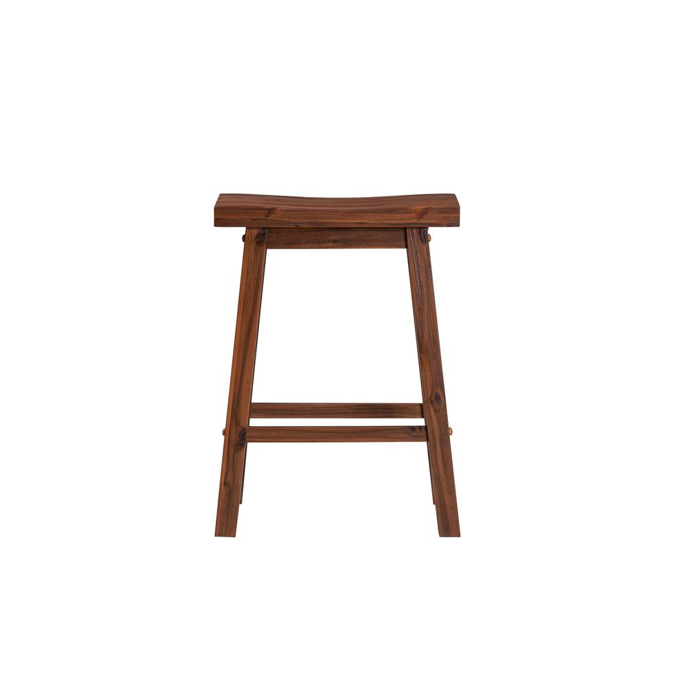 Sonoma Backless Saddle Counter Stool - Chestnut Wire-Brush. Picture 4