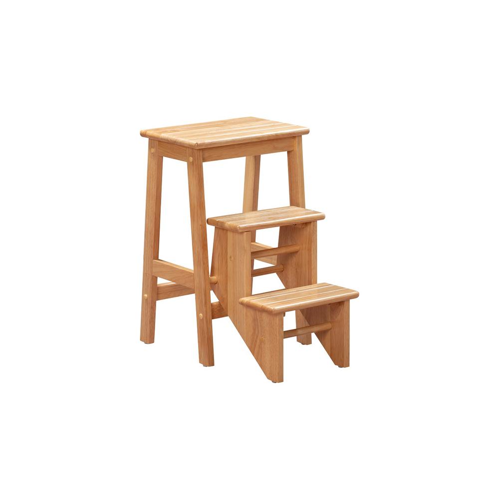 Niko Folding 24" Step Stool - Natural. Picture 1