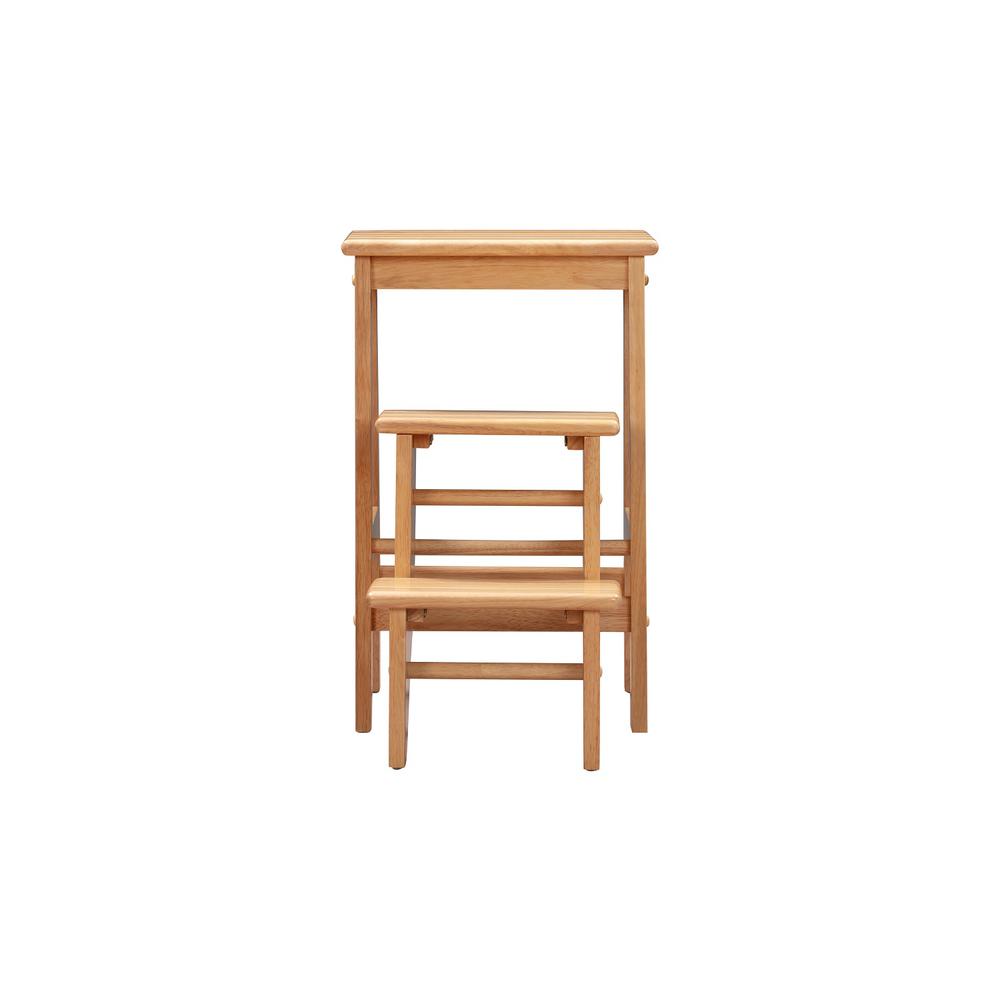 Niko Folding 24" Step Stool - Natural. Picture 2