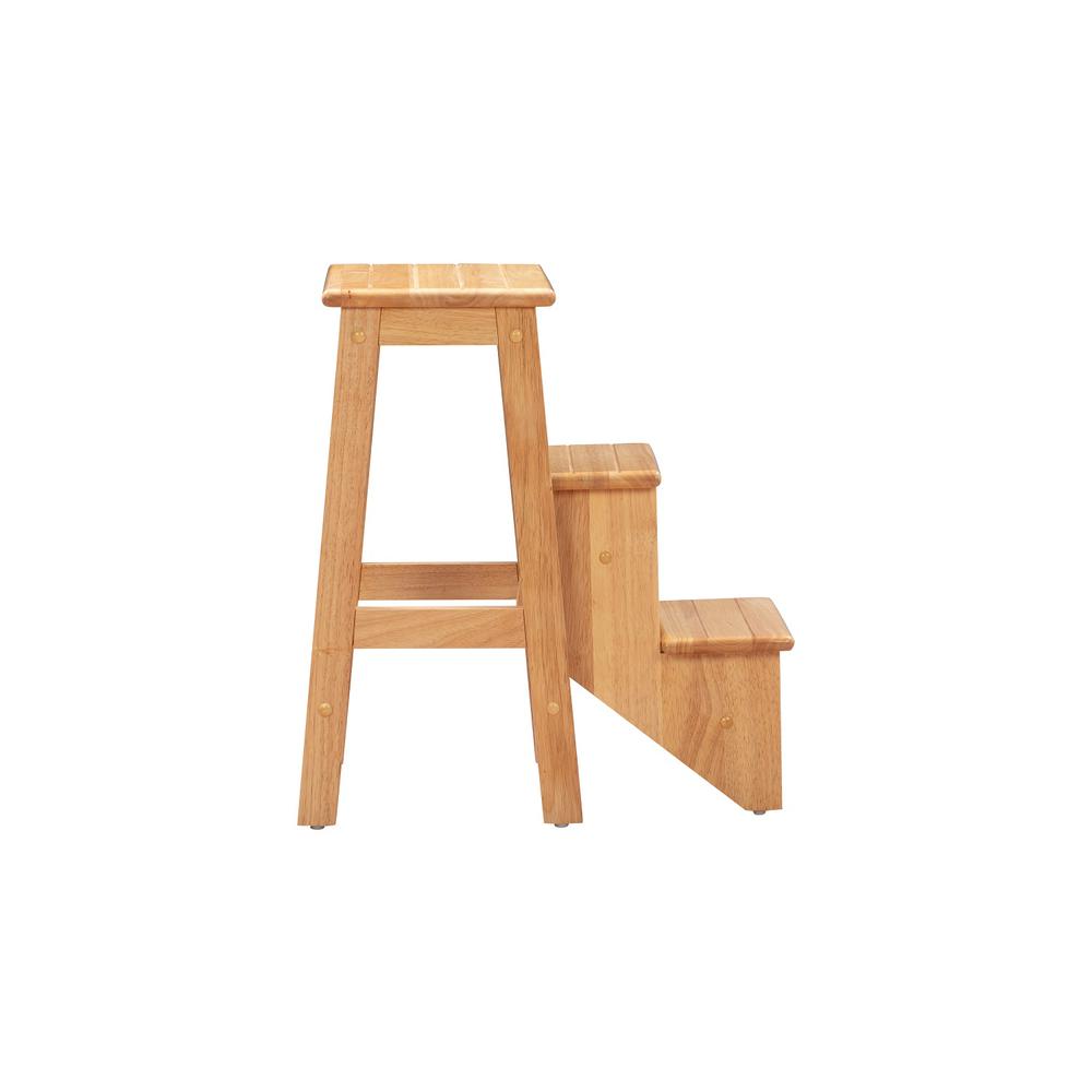 Niko Folding 24" Step Stool - Natural. Picture 3