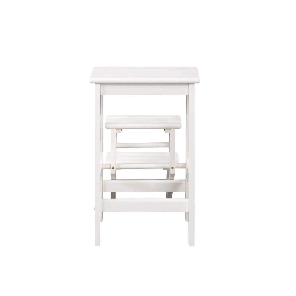 24" STEP STOOL [WHITE], White. Picture 3