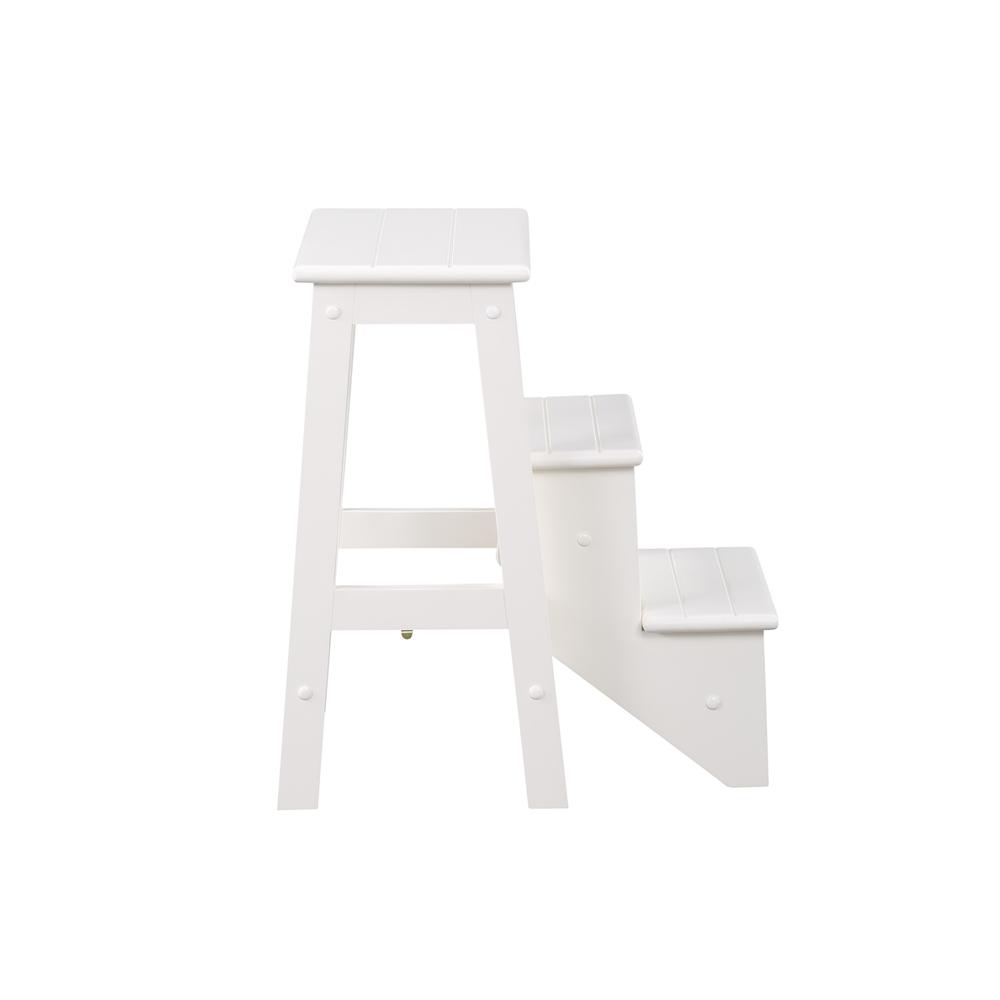 24" STEP STOOL [WHITE], White. Picture 6