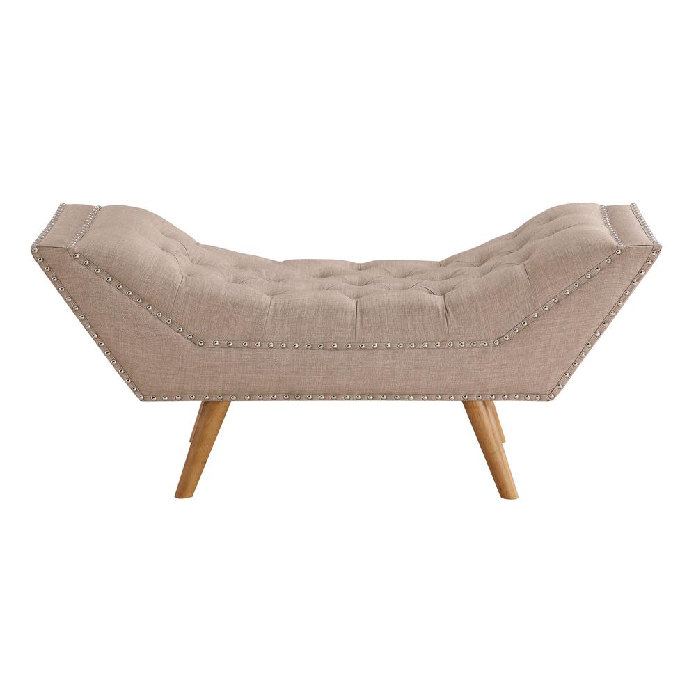 Jaime Button Tufted Bench. Picture 2