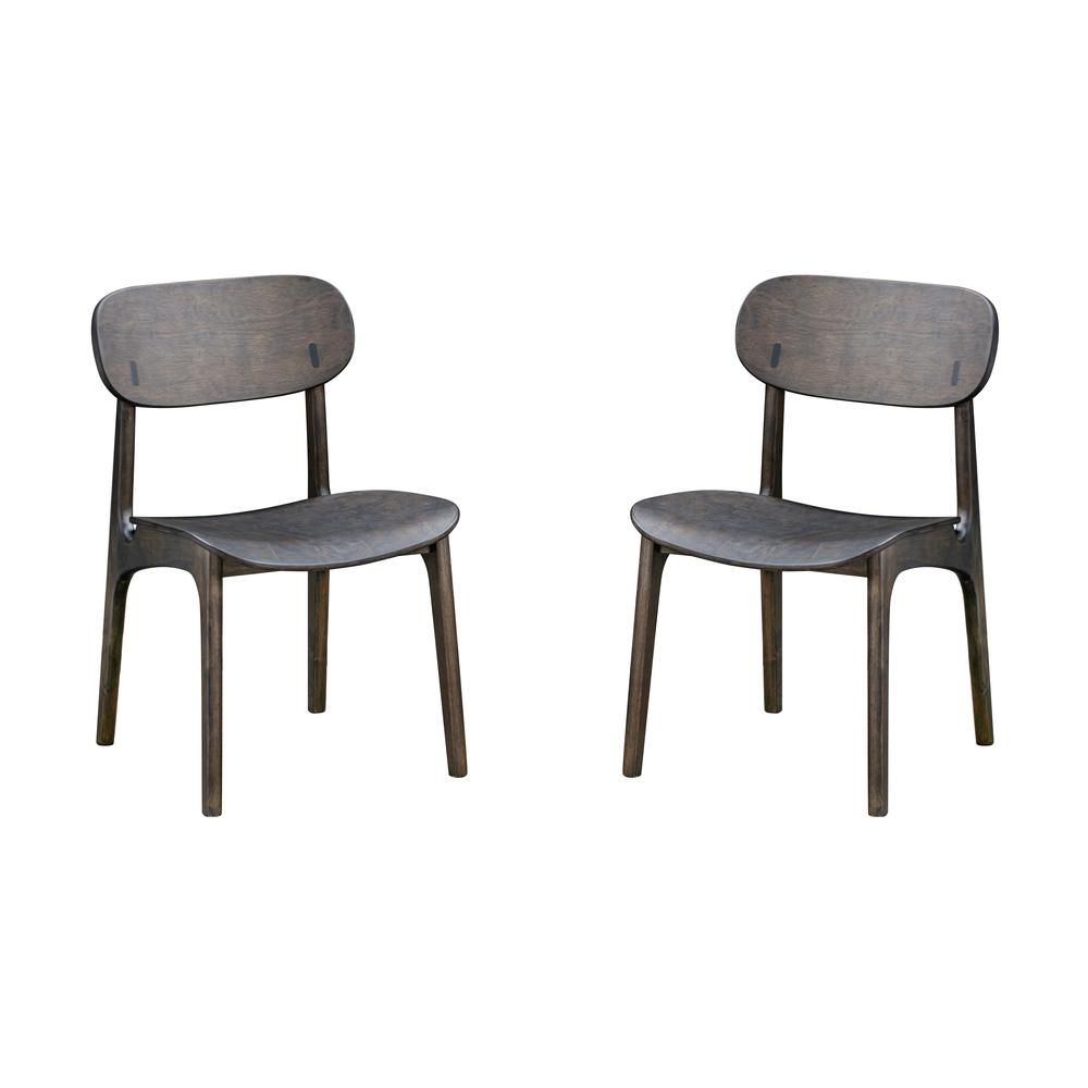 Solvang Dining Chair - Carbonite Finish - Set of 2. Picture 1