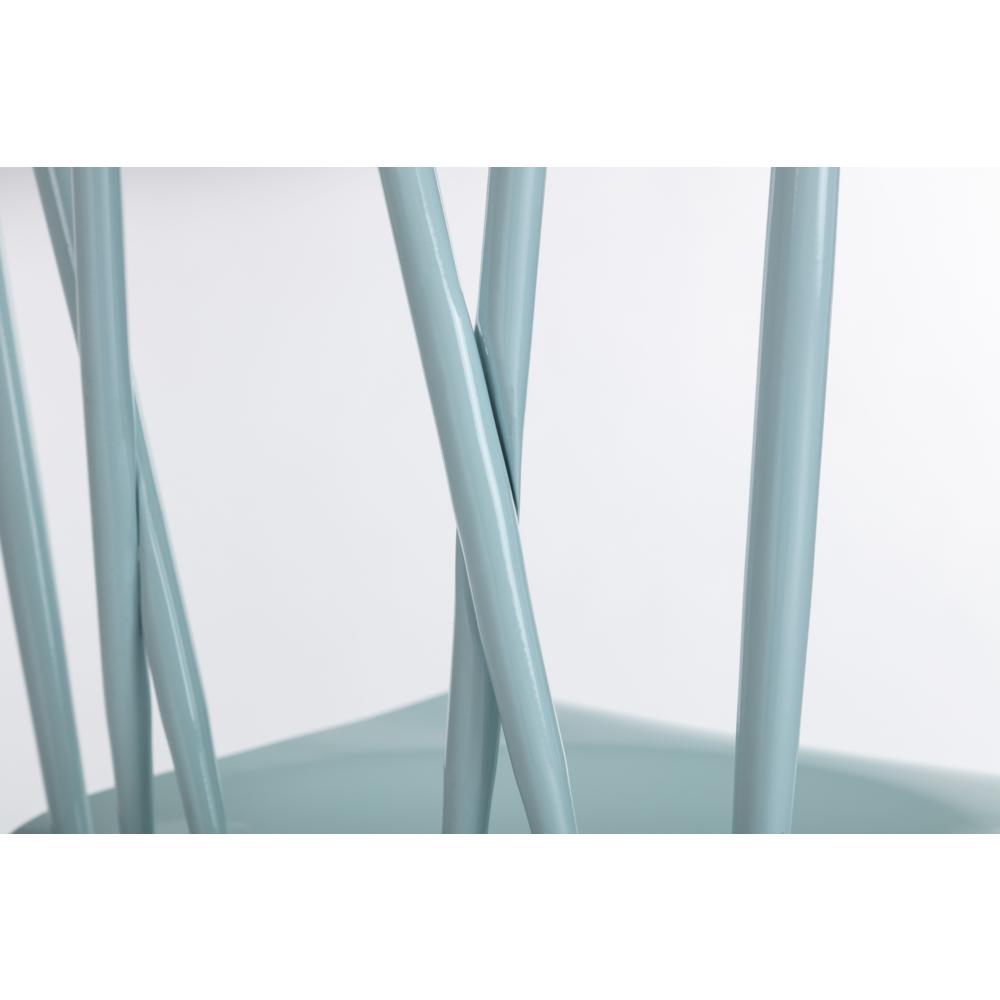 Savannah Light Blue Metal Dining Chair - Set of 2. Picture 26