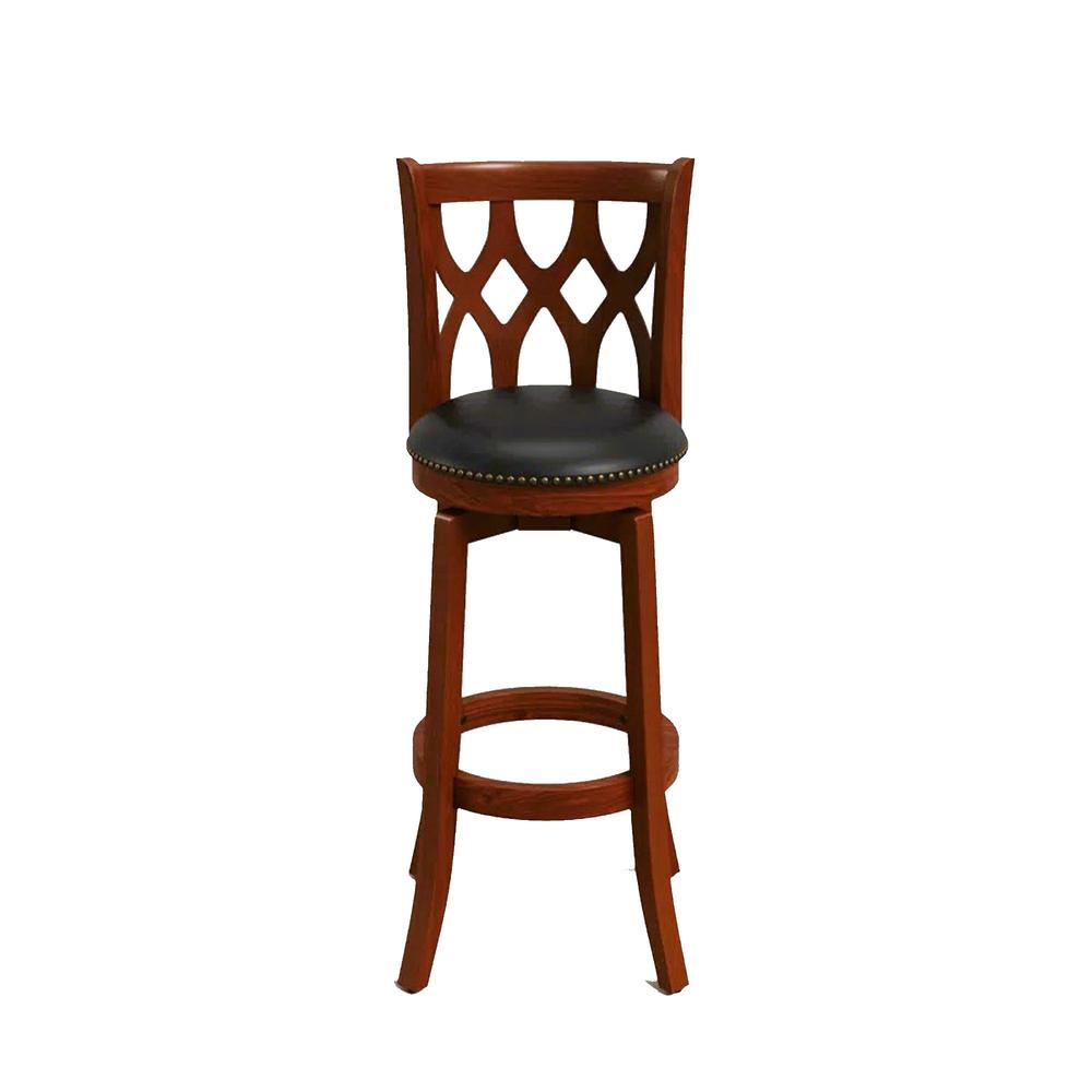 Cathedral Swivel Bar Stool - Cherry. Picture 3