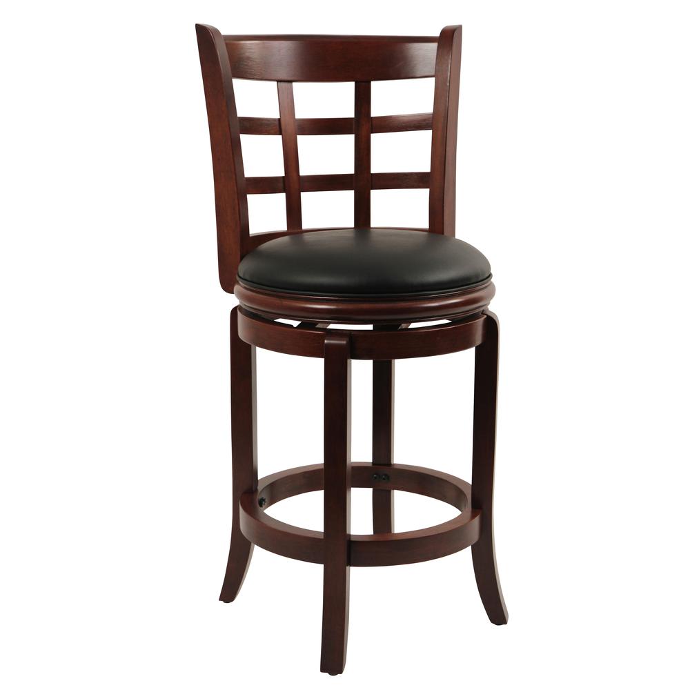 Kyoto Swivel Counter Stool - Cherry. Picture 1