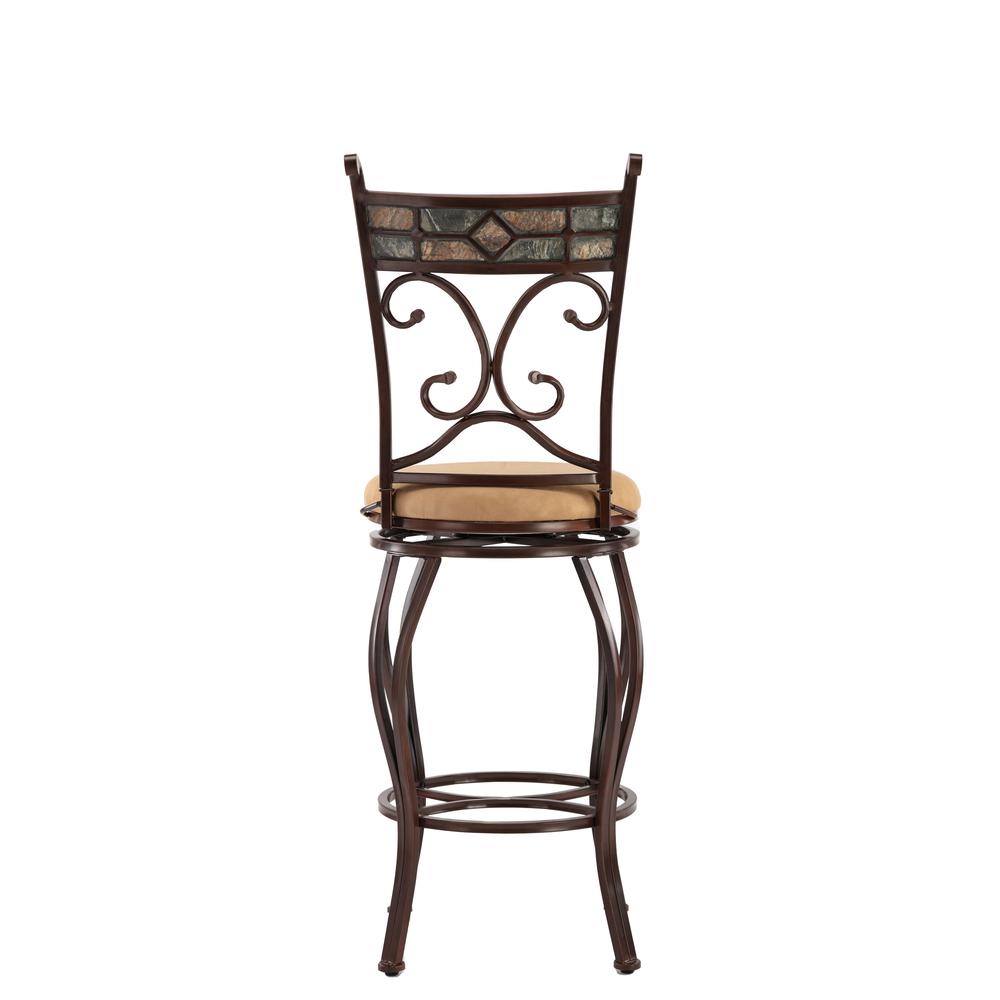 Beau Swivel Bar Stool - Brown. Picture 6