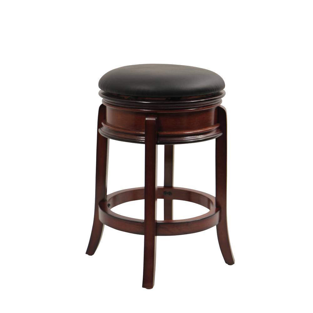 Magellan Swivel Backless Counter Stool - Brandy. Picture 1