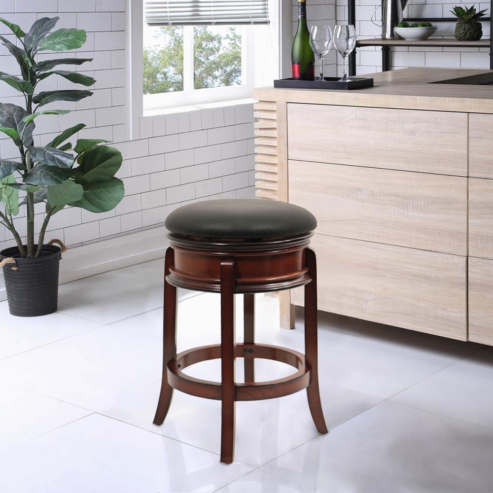 Magellan Swivel Backless Counter Stool - Brandy. Picture 2