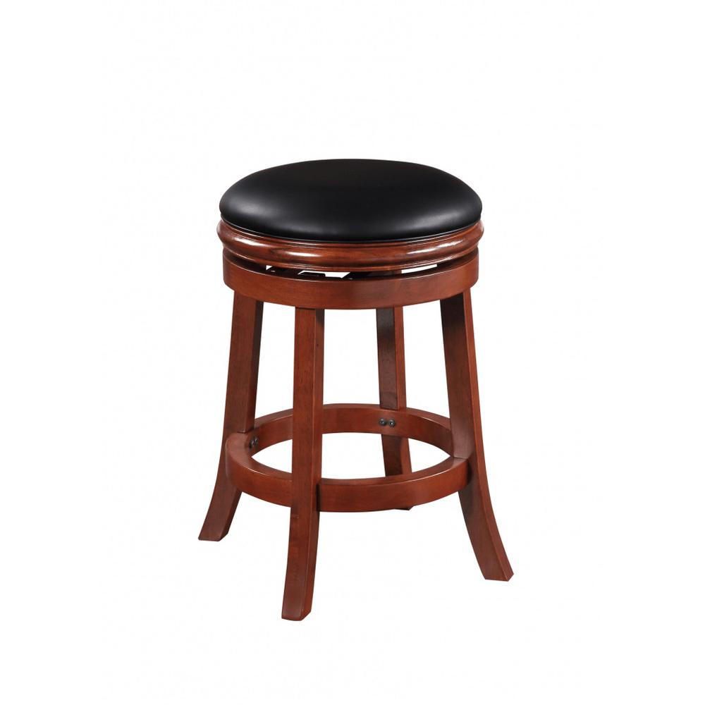 Boraam Backless Swivel Counter Stool - Cherry. Picture 1