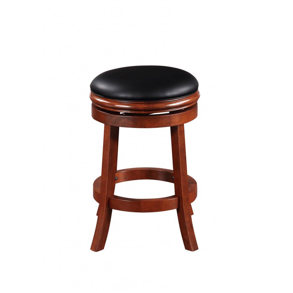 Boraam Backless Swivel Counter Stool - Cherry. Picture 3