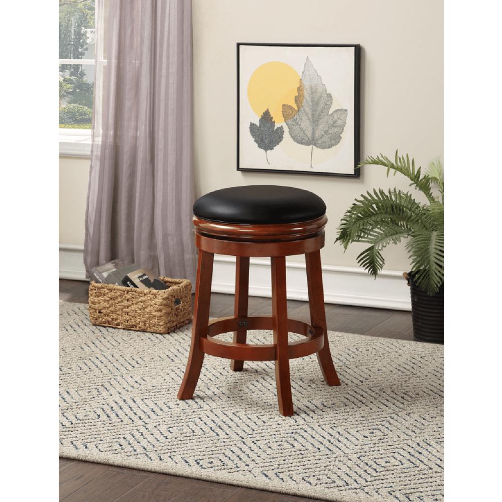 Boraam Backless Swivel Counter Stool - Cherry. Picture 4