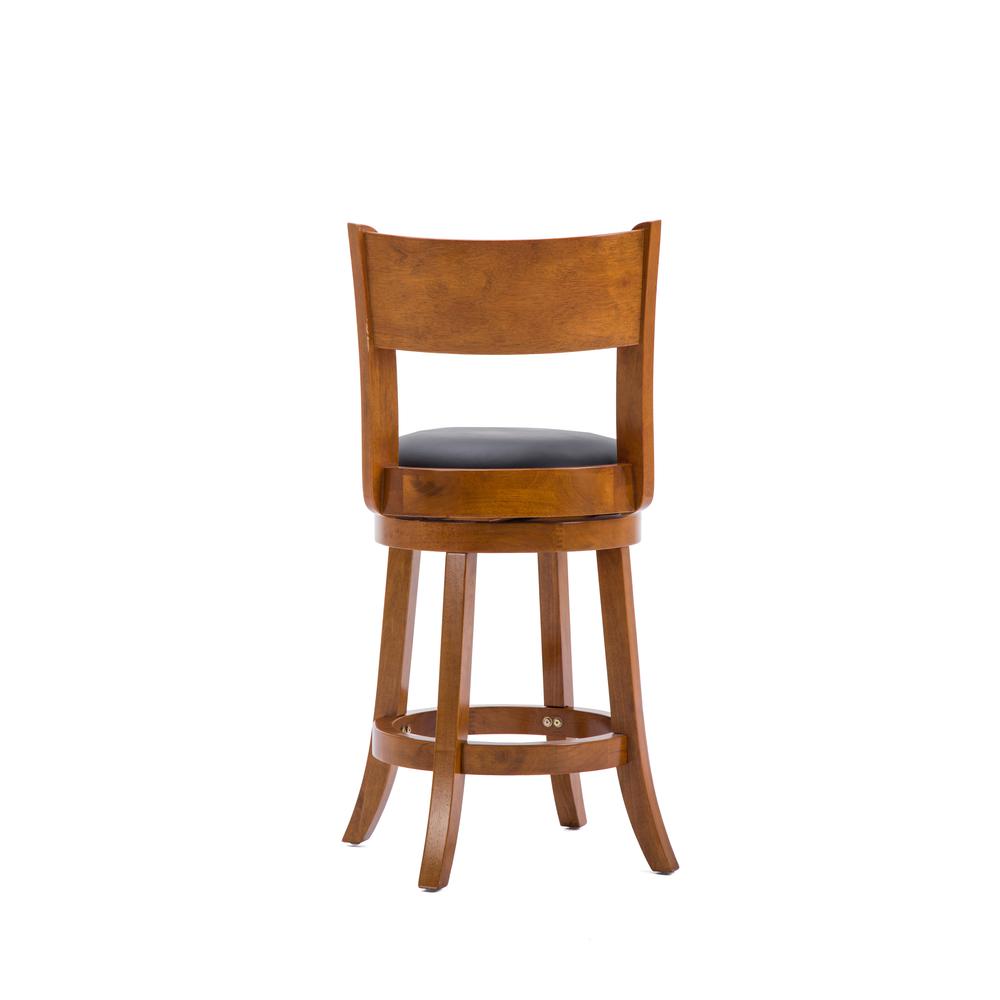 Palmetto Swivel Counter Stool  - Fruitwood. Picture 2