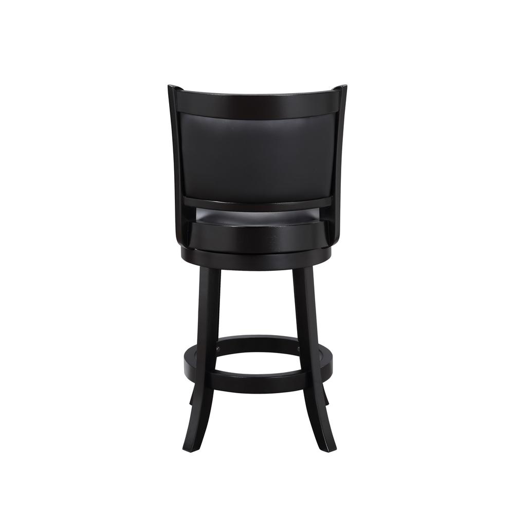 Augusta Swivel Counter Stool - Black. Picture 2