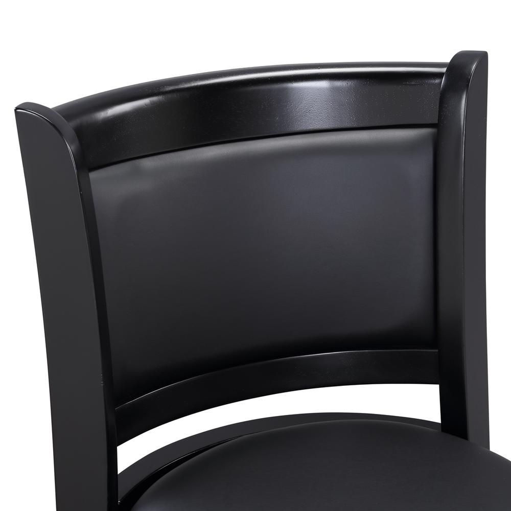 Augusta Swivel Counter Stool - Black. Picture 3