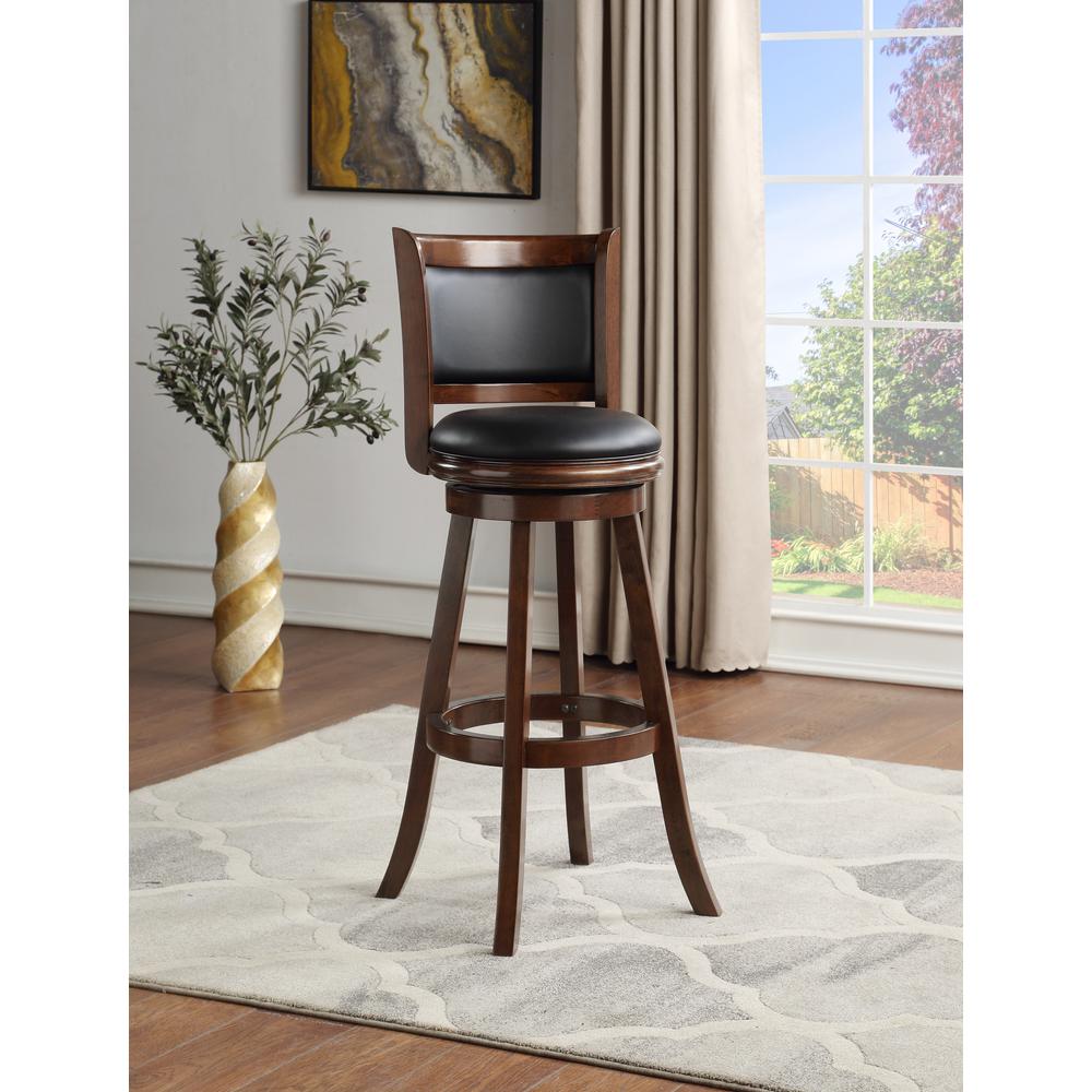 Augusta Swivel Extra Tall Bar Stool - Cappuccino. Picture 4