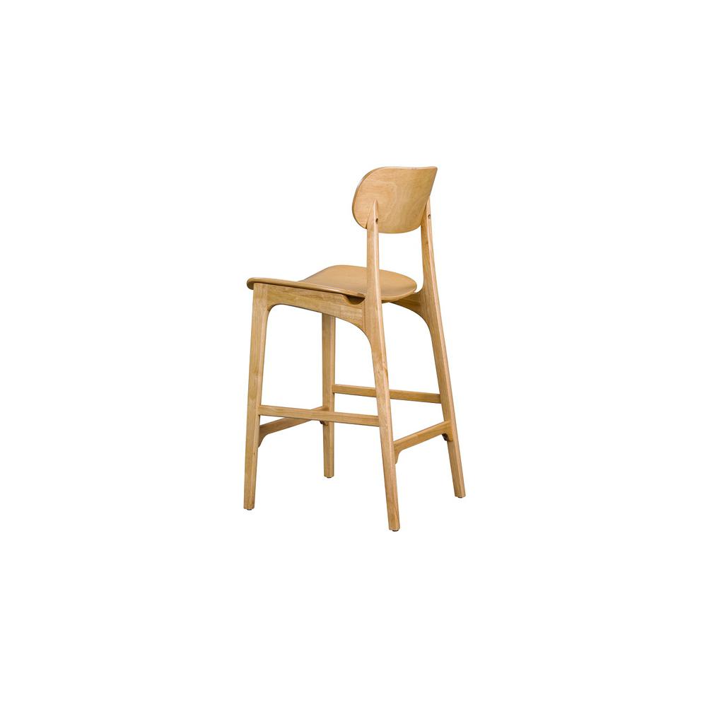 Solvang Wood Bar Stool - Natural Finish. Picture 3