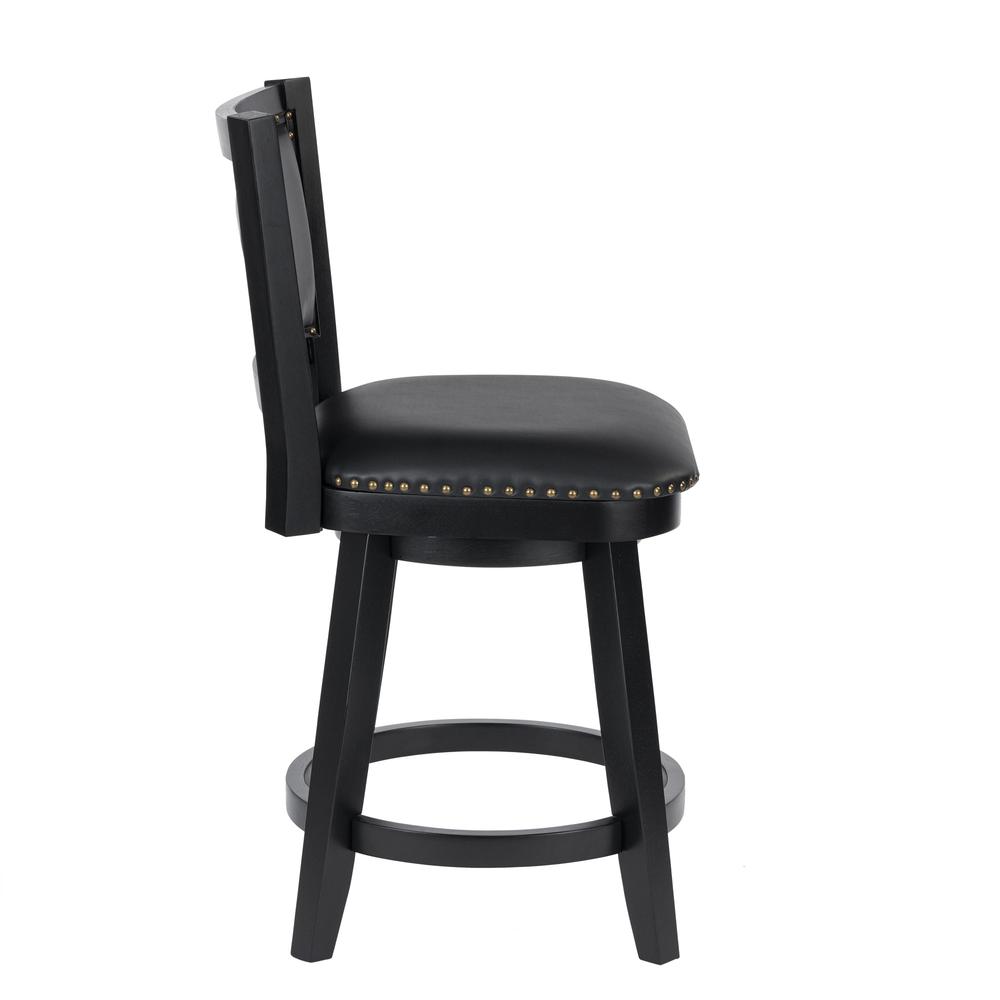 Broadmoor Counter Height Swivel Stool - Black. Picture 3