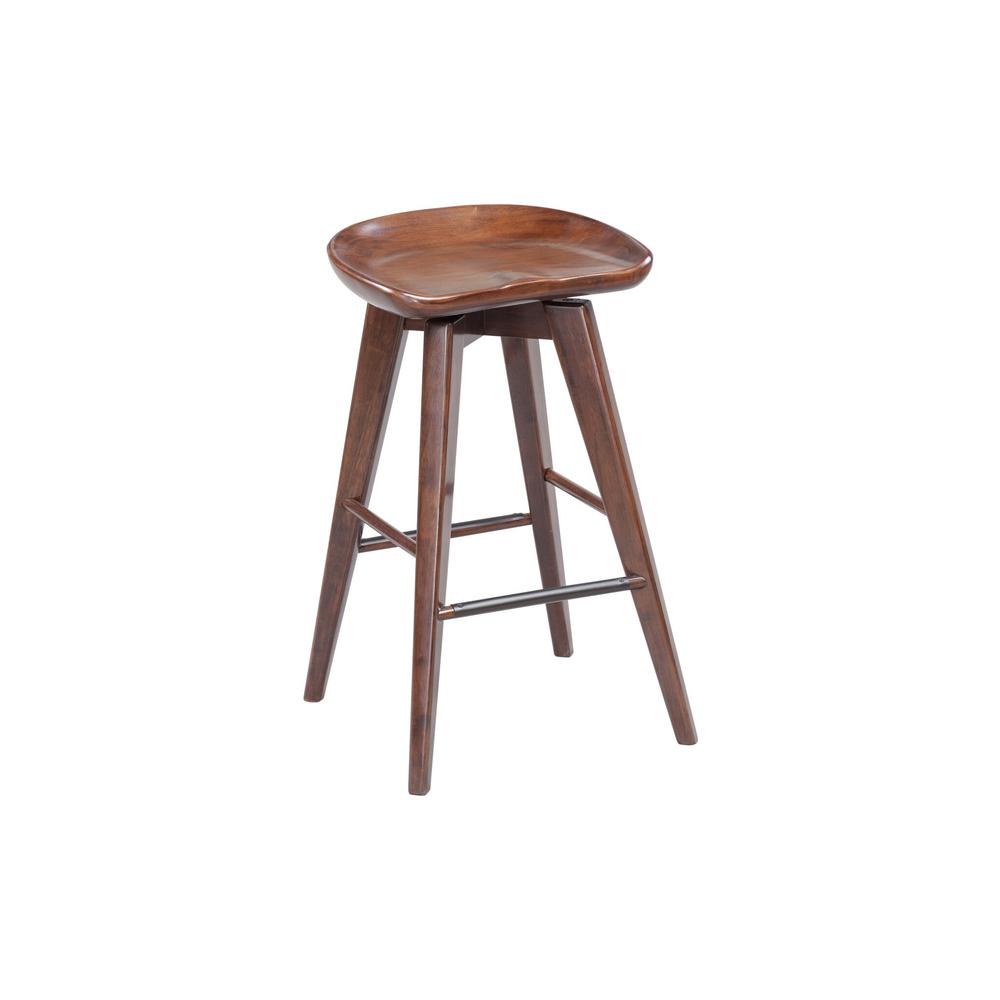 Bali Backless Swivel Counter Stool - Cappuccino. Picture 1