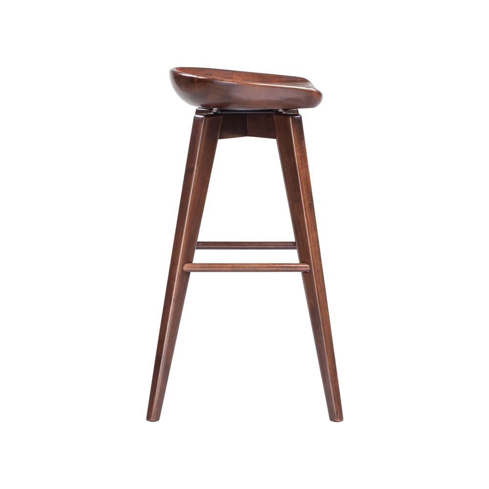 Bali Backless Swivel Bar Stool, Cappuccino. Picture 2