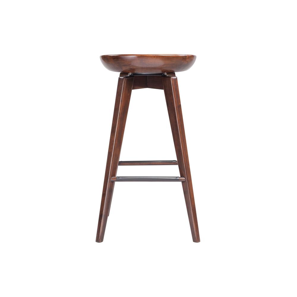 Bali Backless Swivel Bar Stool, Cappuccino. Picture 3
