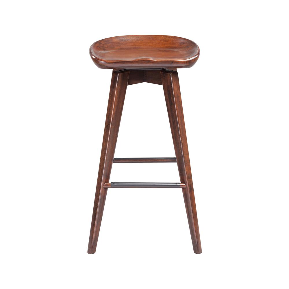Bali Backless Swivel Bar Stool, Cappuccino. Picture 5
