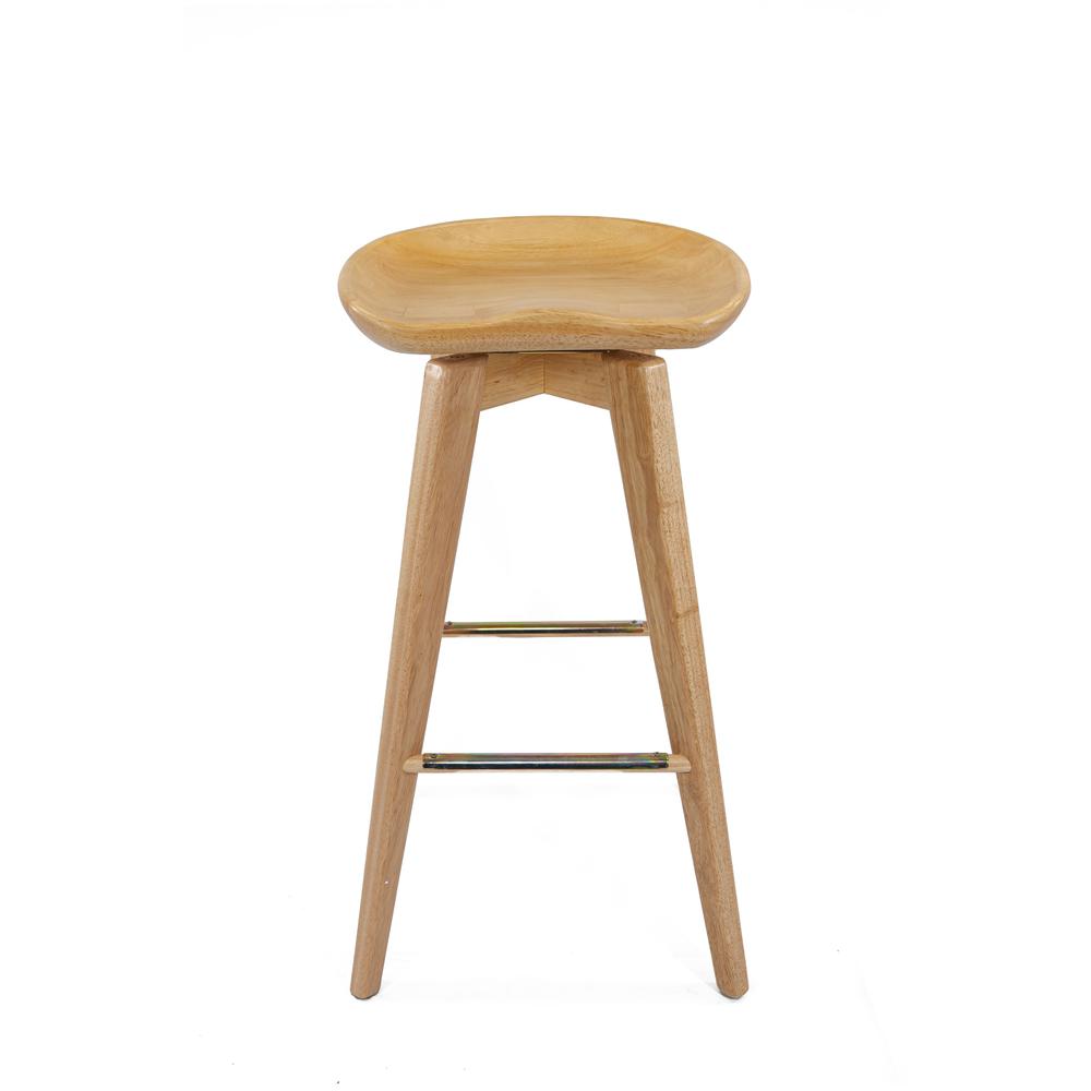 Bali Backless Swivel Bar Stool - Natural. Picture 2