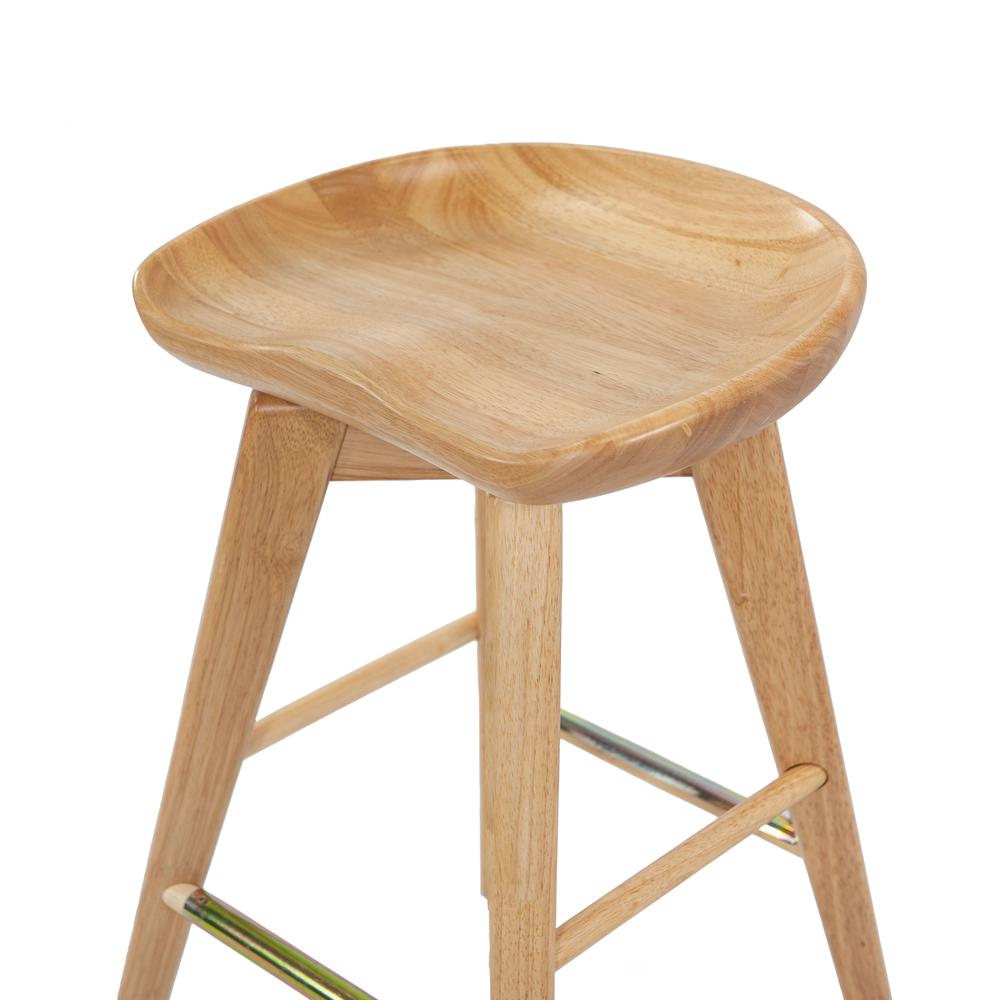 Bali Backless Swivel Bar Stool - Natural. Picture 3