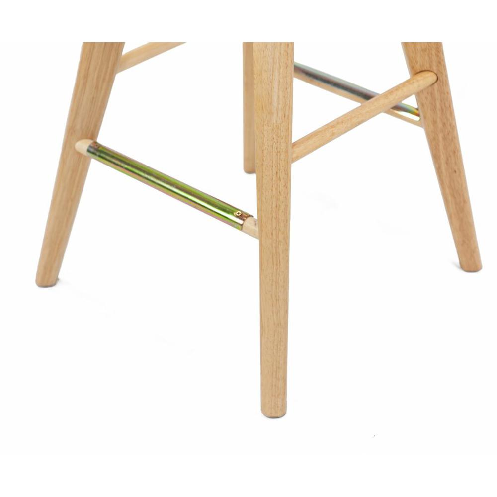 Bali Backless Swivel Bar Stool - Natural. Picture 4