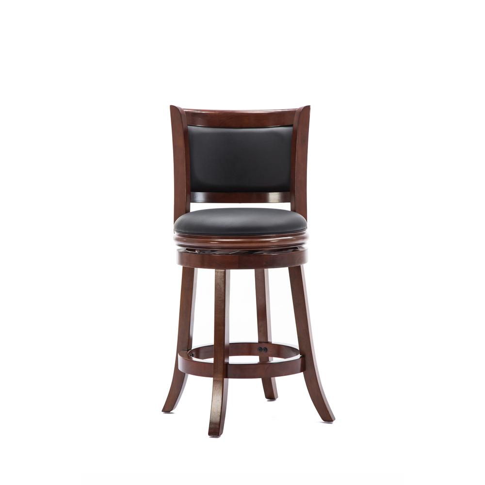 Augusta Swivel Counter Stool - Cherry. Picture 5