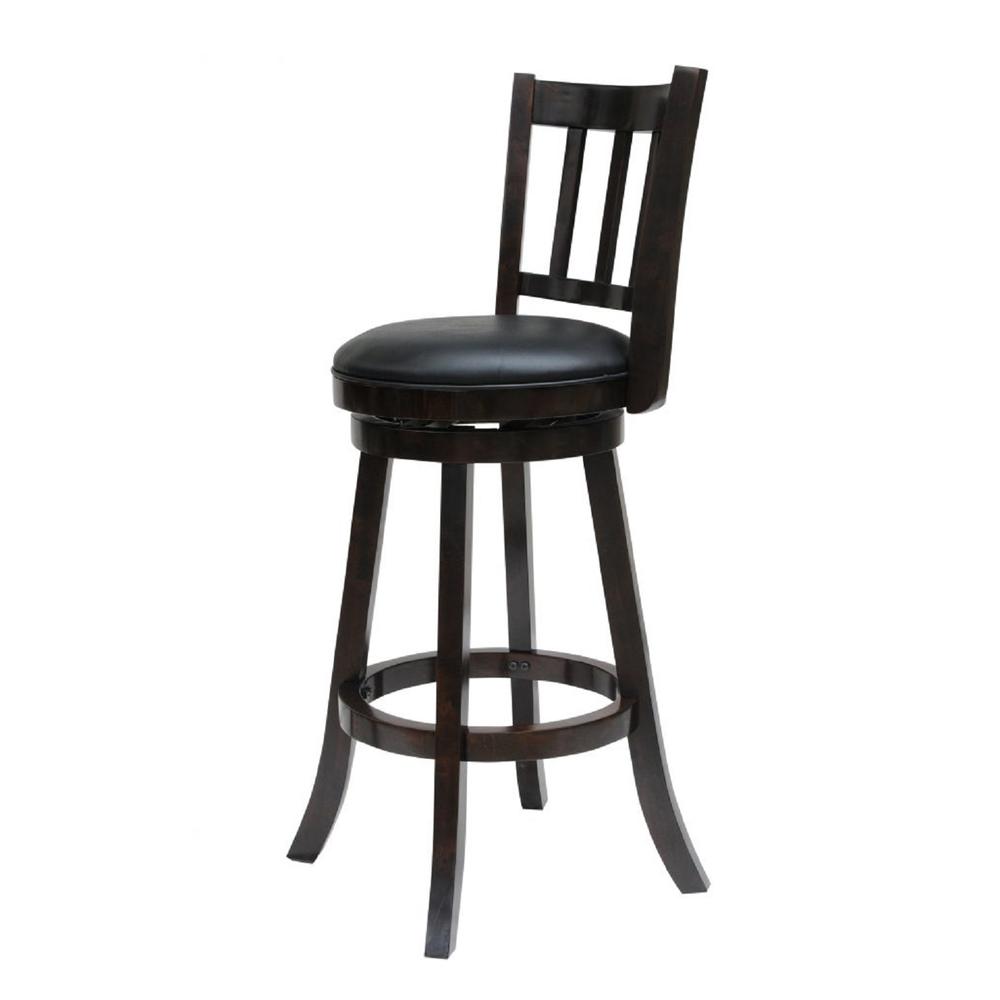 Bloomington Swivel Counter Stool - Cappuccino - Set of 2. Picture 3