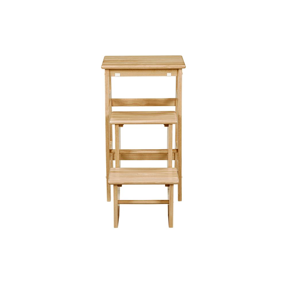 Niko Folding 29" Step Stool - Natural. Picture 1