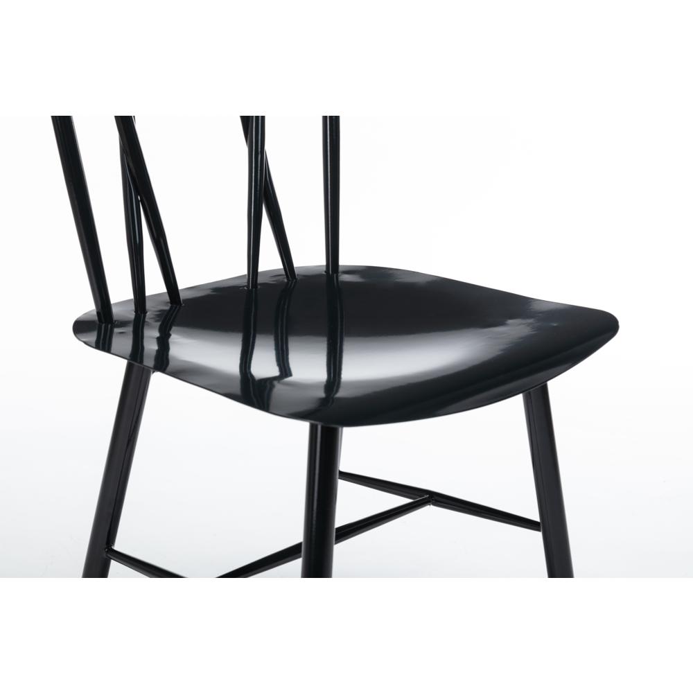Savannah Black Metal Dining Chair - Set of 2. Picture 18