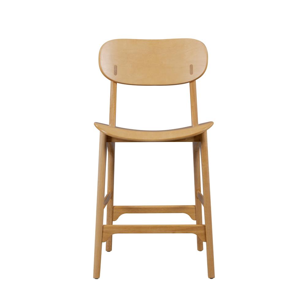 Solvang Wood Counter Stool - Natural Finish. Picture 2