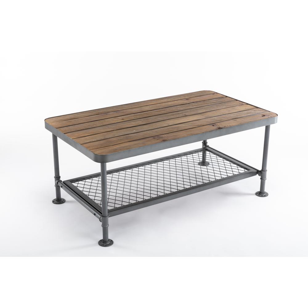 Newport Coffee Table, Gray/Natural. Picture 6