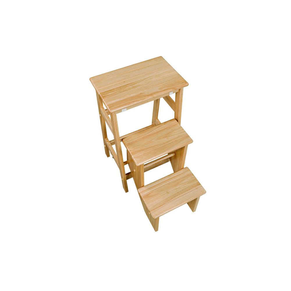 Niko Folding 29" Step Stool - Natural. Picture 3
