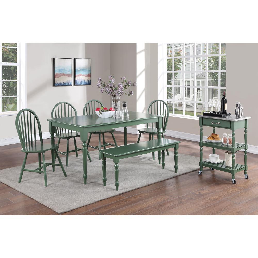 Carolina Dining Table - Equestrian Green. Picture 4