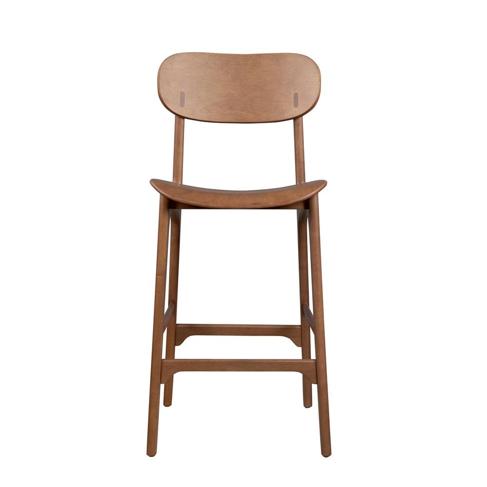 Solvang Wood Bar Stool- Brown Ale Finish. Picture 5