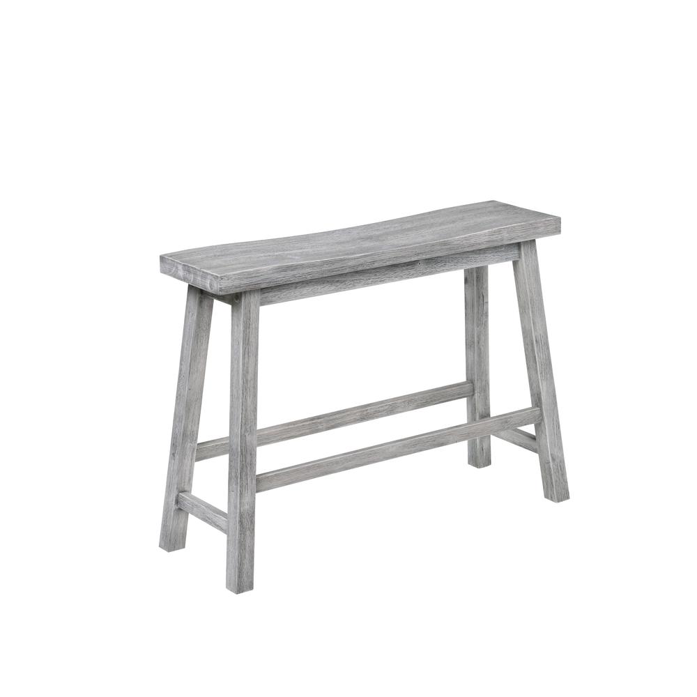Sonoma Dining Bench [Storm Gray Wire-Brush]. Picture 1