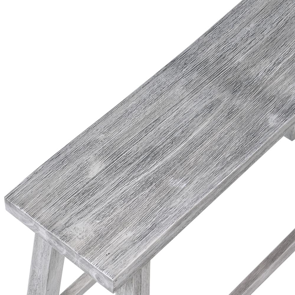 Sonoma Dining Bench [Storm Gray Wire-Brush]. Picture 6