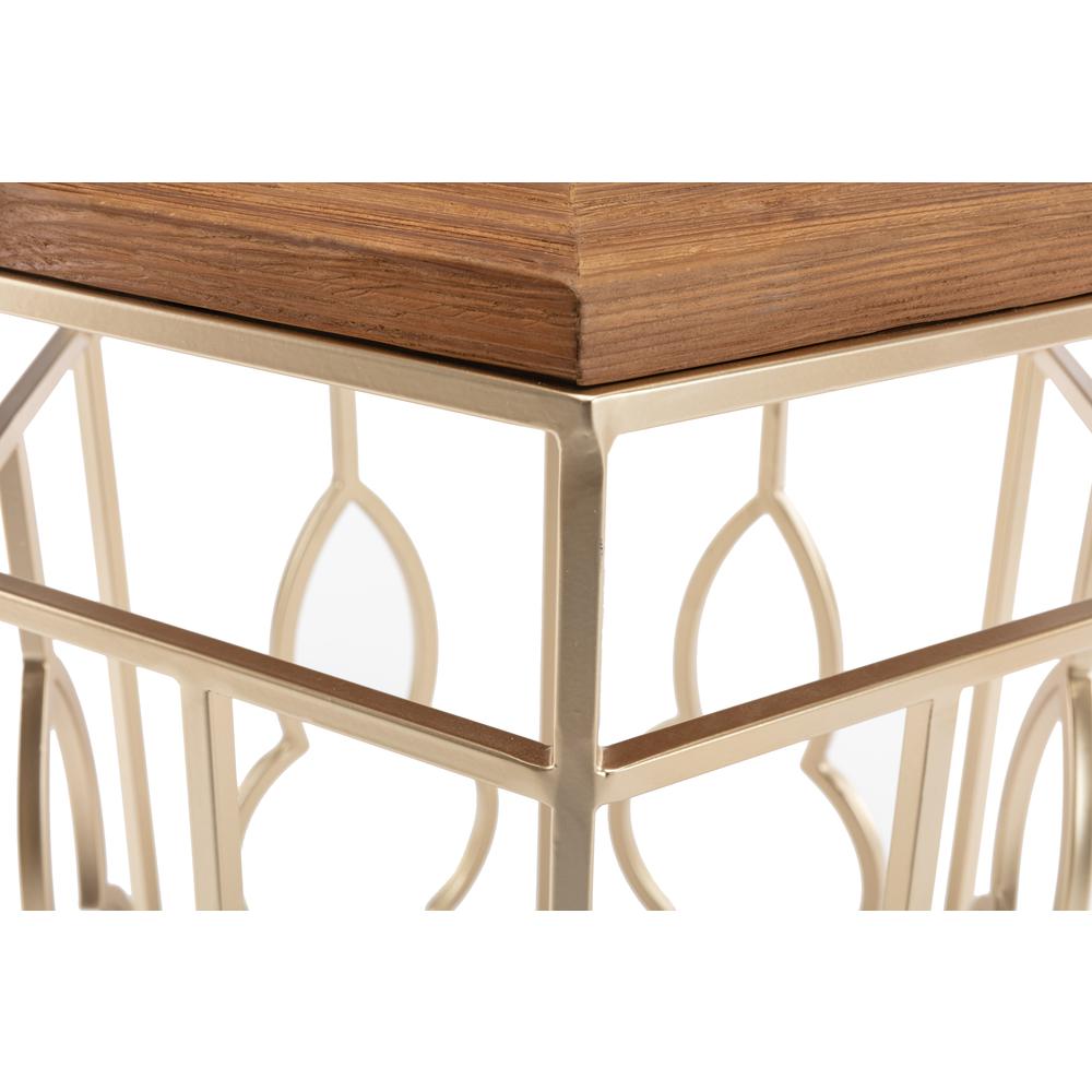 Genevieve Nesting Tables, Gold & Natural. Picture 30