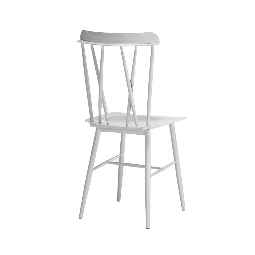 Savannah White Metal Dining Chair - Set of 2. Picture 32